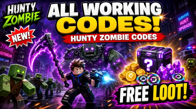 Hunty Zombie Codes (August 2026)